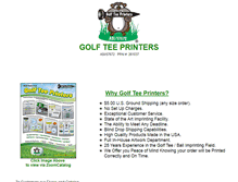Tablet Screenshot of golfteeprinters.com